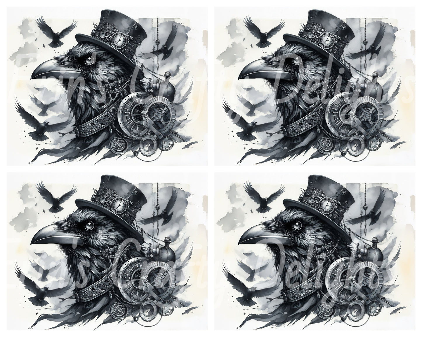 1 Steampunk Raven