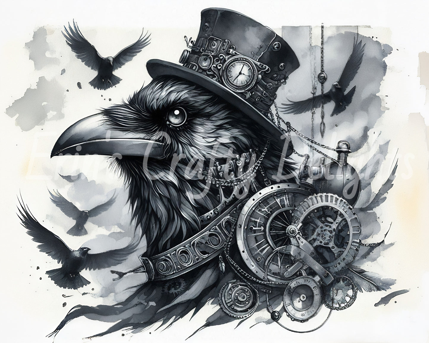 1 Steampunk Raven