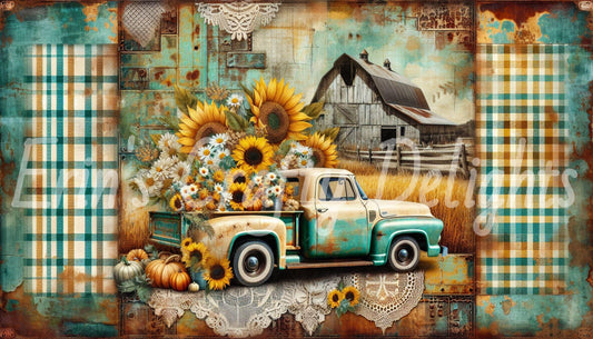 Yellow Pumpkin Truck 1